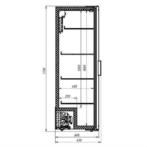 Холодильный шкаф размеры