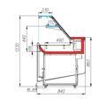 Витрина кондитерская Carboma КС80 SM 1,0-1 BORNEO